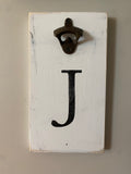 hanging wood bottle opener