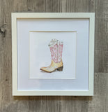 Framed 8x8" Watercolor Art