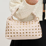 Studded Crossbody: Oatmilk
