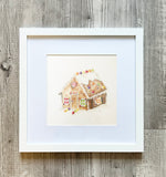 Framed 8x8" Watercolor Art