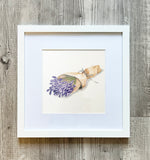 Framed 8x8" Watercolor Art