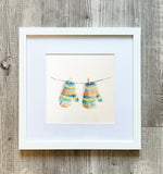 Framed 8x8" Watercolor Art