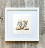 Framed 8x8" Watercolor Art