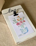 love wood clip frame