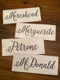 personalized name wood sign