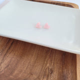 Heart Studs - Pink