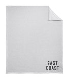 East Coast Beach Blanket Sweatshirt Throw Blanket