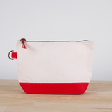 All In Zip Top Pouch: Navy / No Monogram