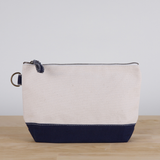All In Zip Top Pouch: Navy / No Monogram