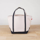 Hand Painted Mini Canvas Tote - Iced Coffee with Hearts