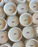 Coconut Soy Wax Candle - Private Label - No Label: Vanilla / White Ceramic
