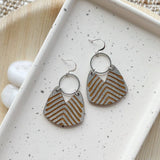 Earrings Wicket goods beige wood