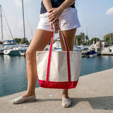 ShoreBags Classic Tote Medium Private Label Customizable: Red