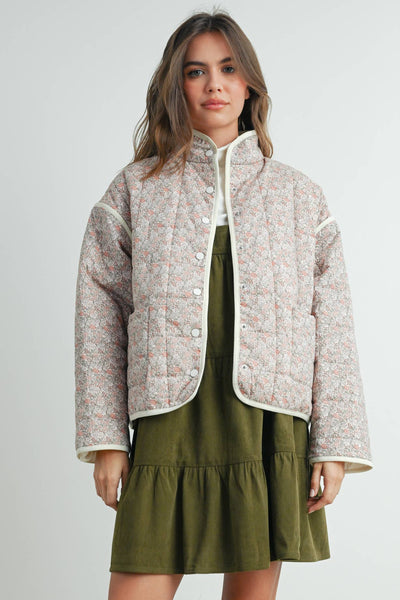ジャケット・アウター lawgy ribbon gather flare quilting coat 6434595f6850ad52a9b2f687060583