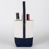 2- Bottle Canvas Wine Gift Host Bag: Pink