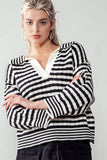 Black & white stripe sweater