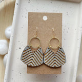 Earrings Wicket goods beige wood