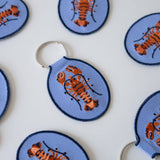 Lobster Embroidered Keychain