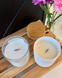 Coconut Soy Wax Candle - Private Label - No Label: Vanilla / White Ceramic