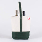 2- Bottle Canvas Wine Gift Host Bag: Pink