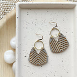 Earrings Wicket goods beige wood