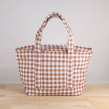 Quilted Oversized Lightweight Bag with Zip Closure