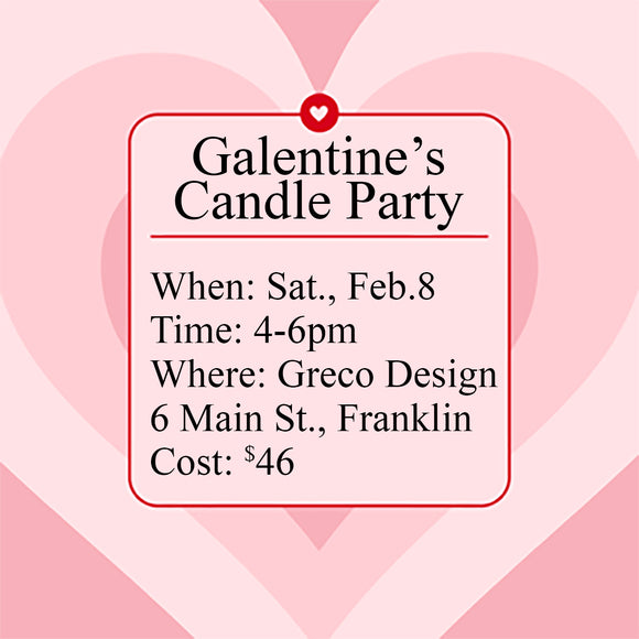 Galentine's Candle making workshop