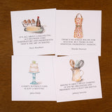 Positive Thoughts Card Set - for Baking Lovers