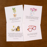 Positive Thoughts Card Set - Women's Set