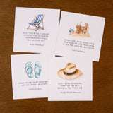 Positive Thoughts Card Set - Beach Lovers Set