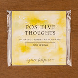 Positive Thoughts Card Set - Spring Set