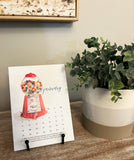 2026 Watercolor Calendar - 11x14"