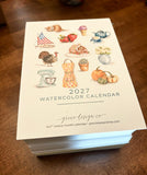 2027 Watercolor Calendar - 5x7"