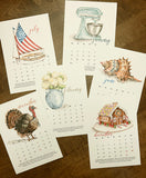 2027 Watercolor Calendar - 5x7"