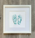 Framed 8x8" Watercolor Art
