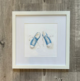 Framed 8x8" Watercolor Art - Nursery/Child theme