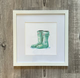 Framed 8x8" Watercolor Art