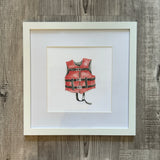 Framed 8x8" Watercolor Art
