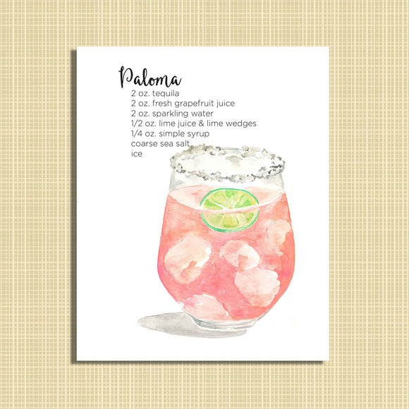 Paloma Watercolor print