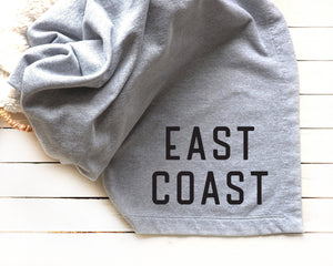 East Coast Beach Blanket Sweatshirt Throw Blanket