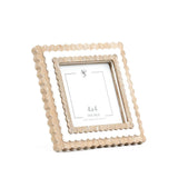 4x4 beaded wood photo frame SMALL