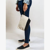 All In Zip Top Pouch: Navy / No Monogram