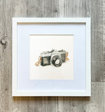 Framed 8x8" Watercolor Art