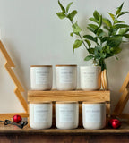 Christmas Candle Collection - Coconut Soy Wax Candle: Spiked Eggnog / Granite 10oz