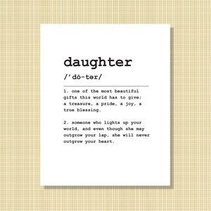 Daughter Definition Print