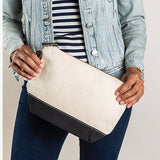 All In Zip Top Pouch: Navy / No Monogram