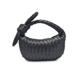 Woven Knot Clutch Black