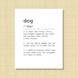 dog Definition Print