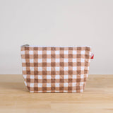 Quilted Pouch Lightweight Zippered Organizer Clutch