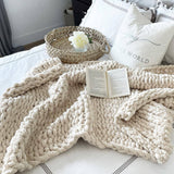 Chunky Knit Blanket Throw 50"x70"